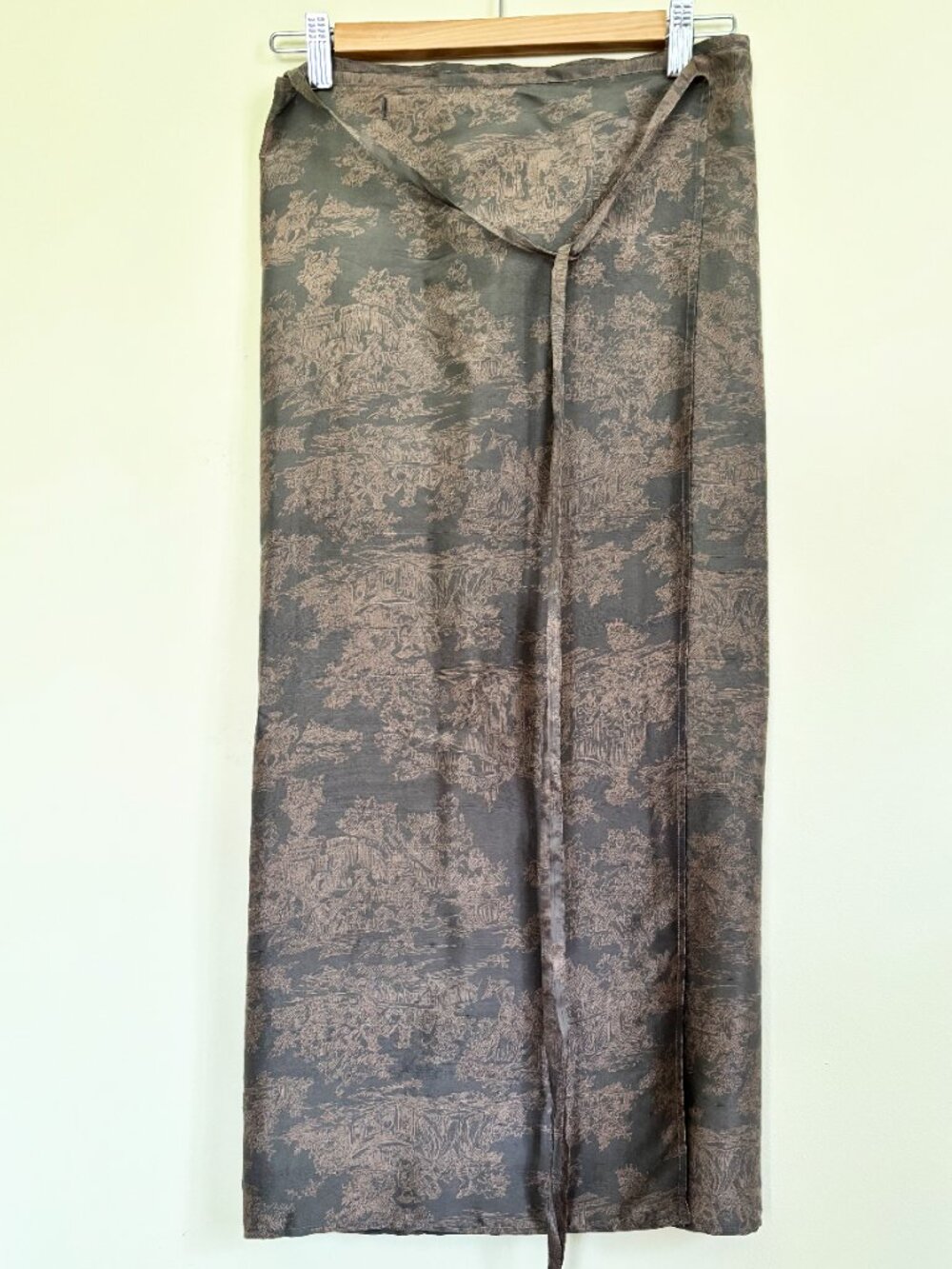 Claudie Perlot Silk Wrap Skirt VINTAGE Size M - Picture 2 of 6